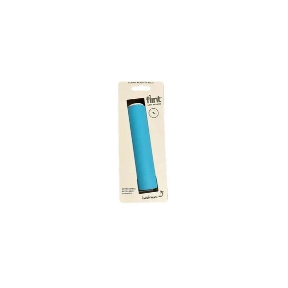 Flint Retractable Lint Roller Refillable Blue - Picture 2 of 4